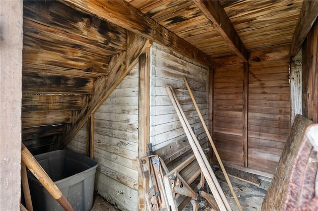 view of attic