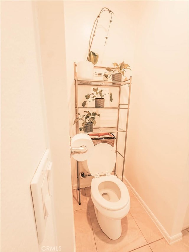 18711 Cerise Ave, Torrance, CA 90504 - bathroom with tile patterned flooring, baseboards, and toilet