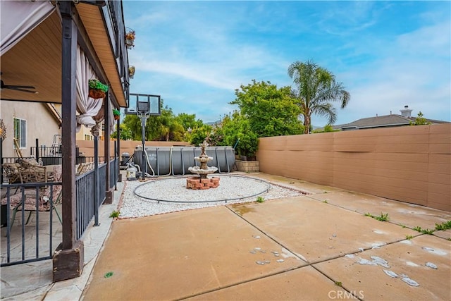 view of patio / terrace featuring a fenced backyard