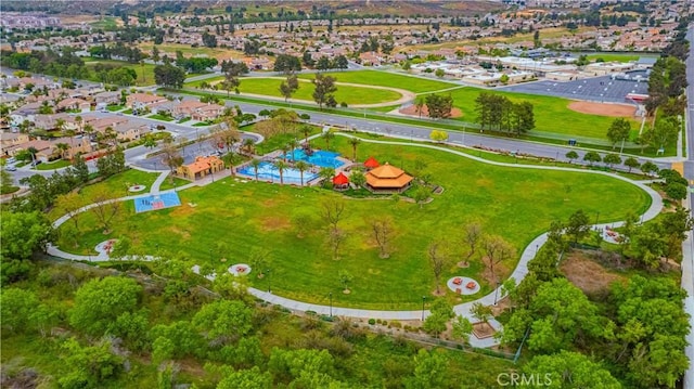 aerial view of property's location