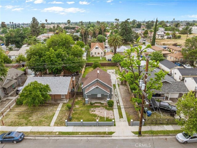 aerial perspective of suburban area