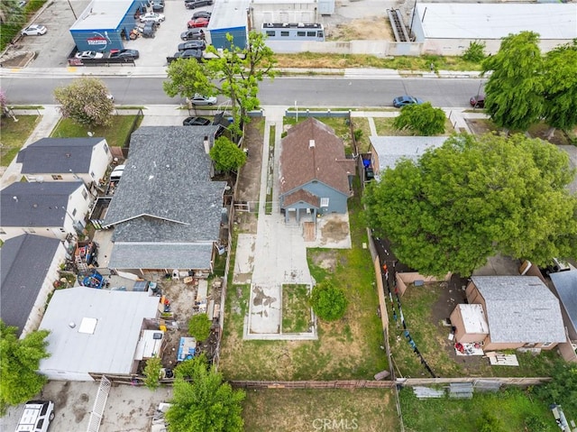 aerial perspective of suburban area