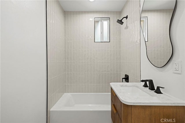 5826 Jamieson Ave, Encino, CA 91316 - bathroom with vanity and tub / shower combination