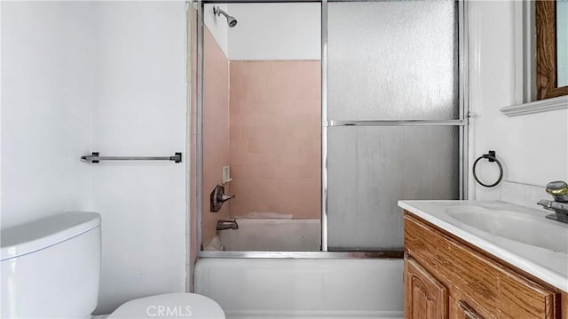 2001 Kenilworth Ave, Los Angeles, CA 90039 - full bath with toilet, vanity, and bath / shower combo with glass door