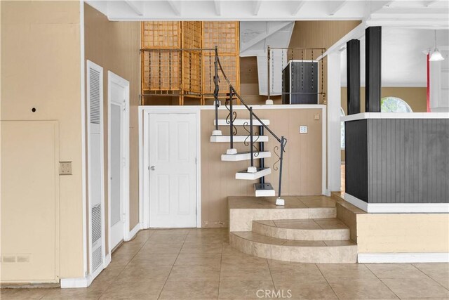 4662 Howard Ave, Los Alamitos, CA 90720 - stairway featuring tile patterned flooring