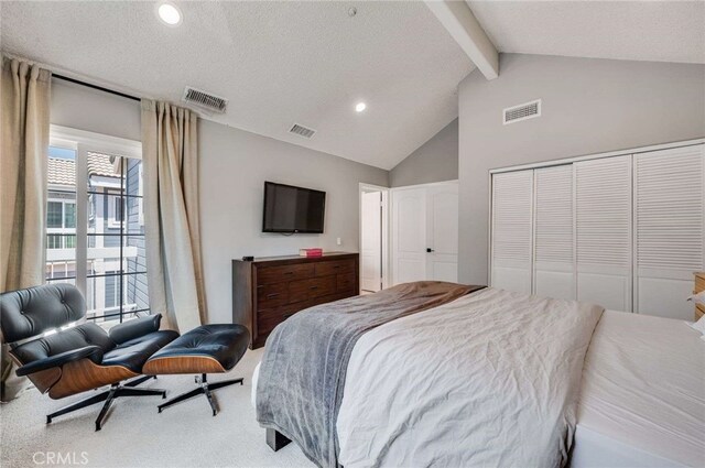 2461 Oneida St Unit B, Pasadena, CA 91107 - bedroom featuring a closet, carpet flooring, and recessed lighting