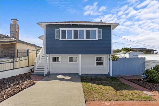 540 Avalon St, Morro Bay, CA 93442 - view of front of house featuring stairs and a gate
