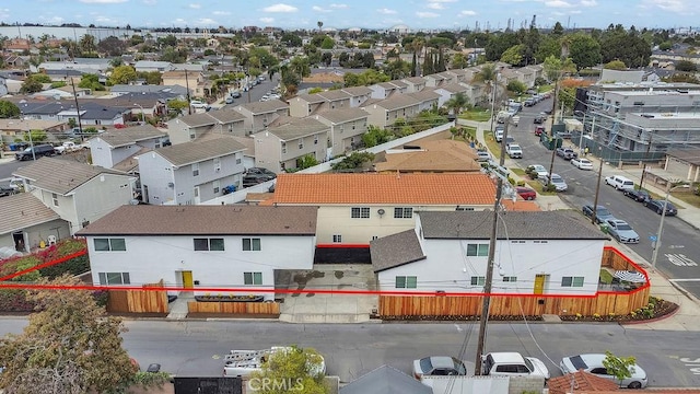 aerial perspective of suburban area