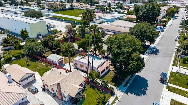 aerial perspective of suburban area