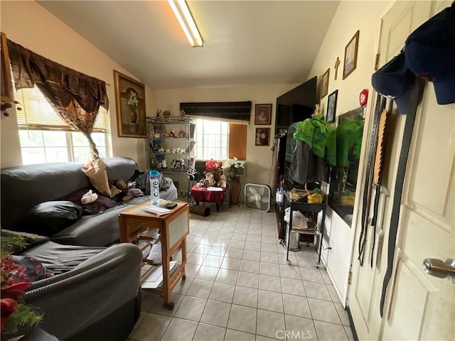 4320 Rio Hondo Ave, Rosemead, CA 91770 - interior space featuring light tile patterned floors and lofted ceiling