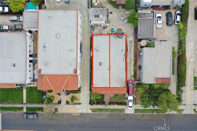 aerial overview of property's location featuring property boundaries highlighted