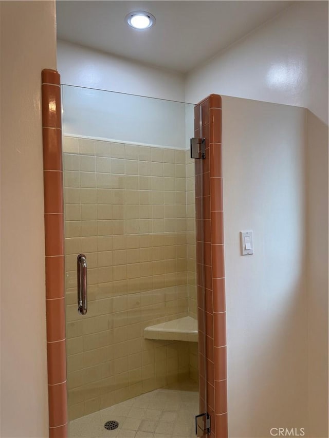 241 N 16th St N, Montebello, CA 90640 - full bathroom featuring a stall shower and recessed lighting