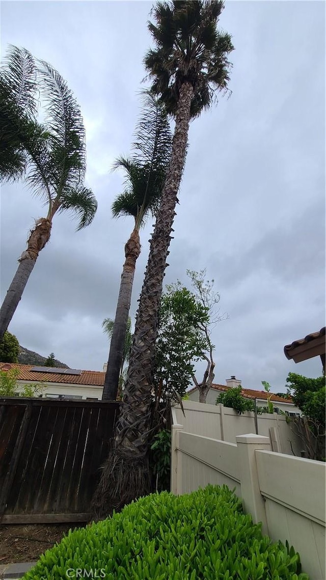 exterior view of fence