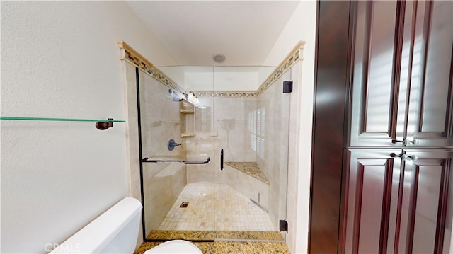 279 White Oak Rd, Lake Elsinore, CA 92530 - full bathroom featuring a shower stall and toilet