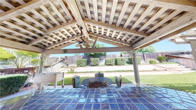 279 White Oak Rd, Lake Elsinore, CA 92530 - view of patio featuring a gazebo and ceiling fan
