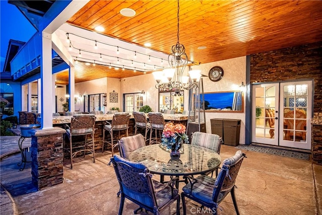 6723 Sycamore Ln, Palmdale, CA 93551 - view of patio featuring french doors