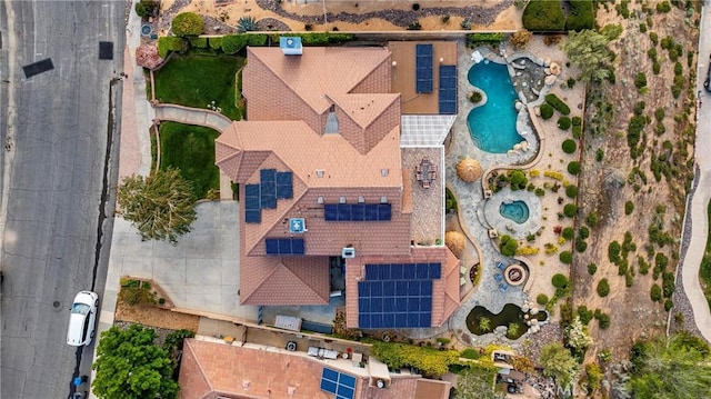 6723 Sycamore Ln, Palmdale, CA 93551 - bird's eye view of a pool area