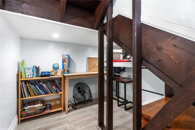 1742 Dixon St, Redondo Beach, CA 90278 - stairs with wood finished floors and baseboards