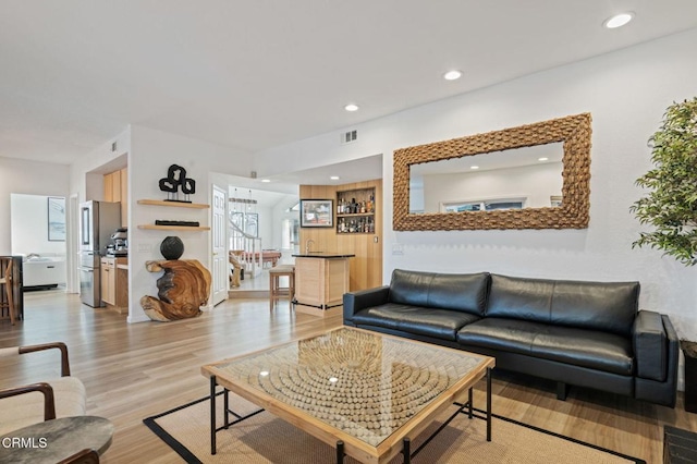 800 Coronado Pl, Oxnard, CA 93030 - living area featuring light wood finished floors and recessed lighting