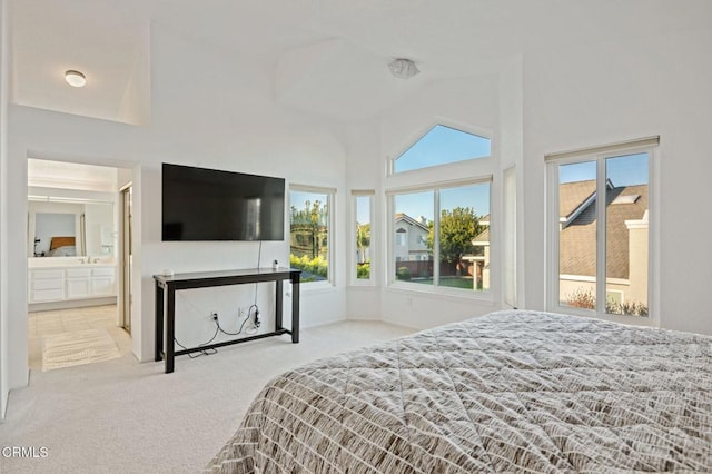 800 Coronado Pl, Oxnard, CA 93030 - carpeted bedroom with multiple windows and high vaulted ceiling