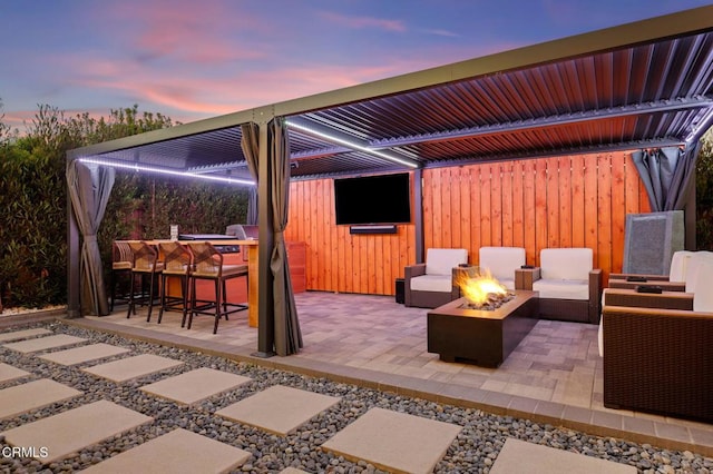 800 Coronado Pl, Oxnard, CA 93030 - view of patio with a fire pit