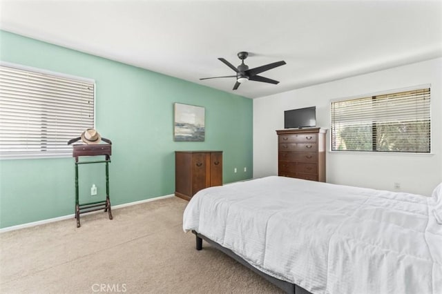 22833 Finch St, Grand Terrace, CA 92313 - bedroom featuring carpet, ceiling fan, and baseboards