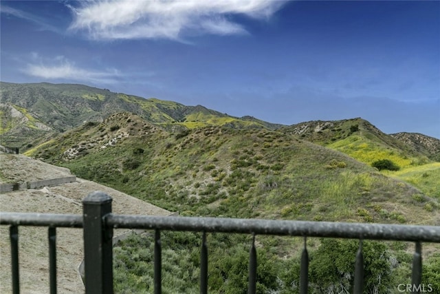 view of mountain background