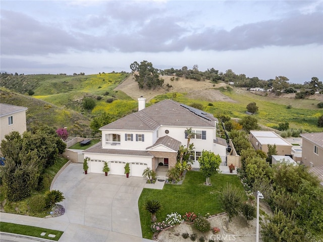 aerial view of property and surrounding area