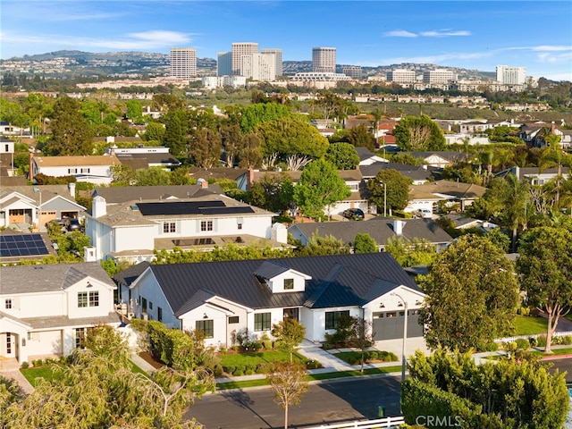 aerial view of residential area