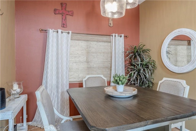 view of dining room