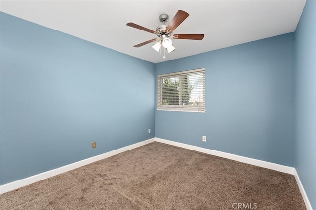 2247 Bella Ave, Upland, CA 91784 - carpeted empty room with baseboards and a ceiling fan