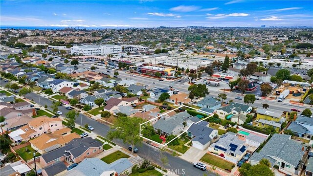 aerial view of property's location featuring property boundaries highlighted