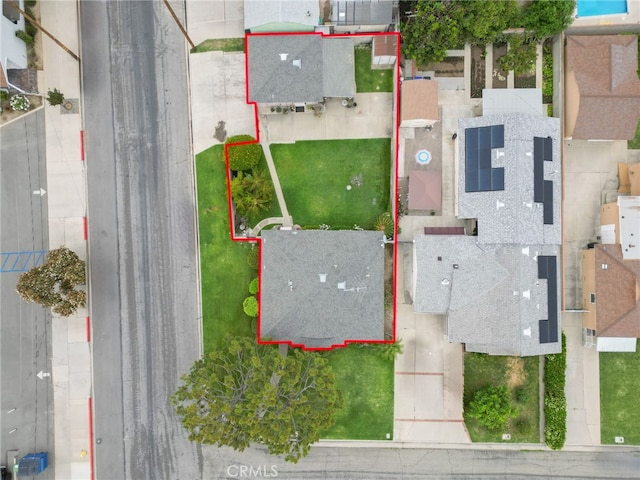 view of property location with property parcel outlined