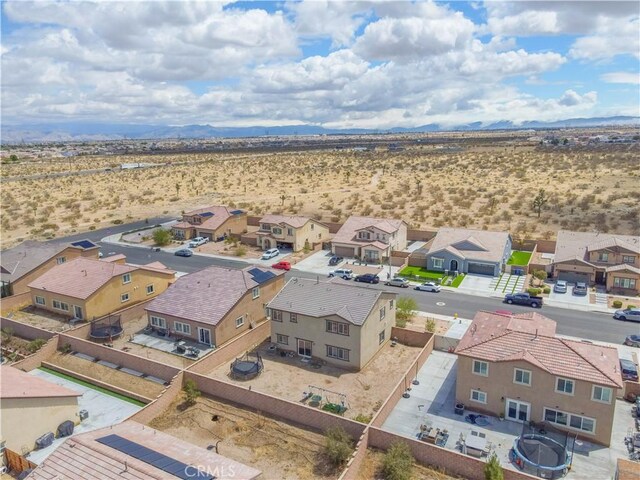 11952 Saxton Way, Victorville, CA 92392 - aerial perspective of suburban area with a mountain backdrop and a desert landscape
