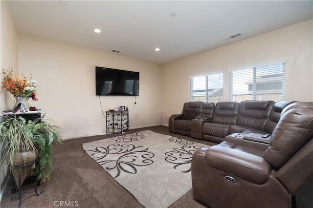11952 Saxton Way, Victorville, CA 92392 - carpeted living room featuring recessed lighting