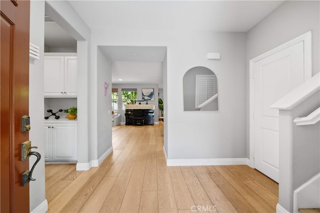 228 Wicker, Irvine, CA 92618 - foyer entrance featuring light wood-style floors, baseboards, and recessed lighting