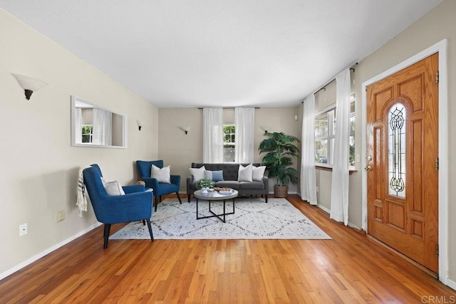 4625 68th St, La Mesa, CA 91942 - entryway featuring wood finished floors and baseboards