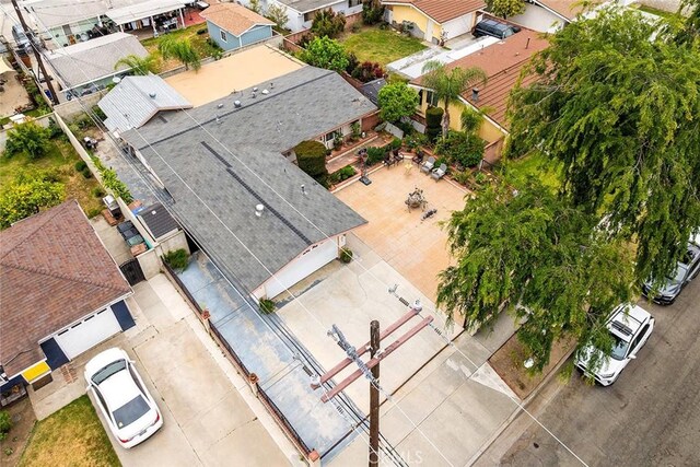 aerial view of residential area
