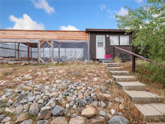 1275 Tamarack Rd, Pinon Hills, CA 92372 - view of outbuilding featuring an outbuilding and fence