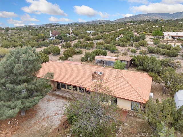 1275 Tamarack Rd, Pinon Hills, CA 92372 - view from above of property featuring mountains