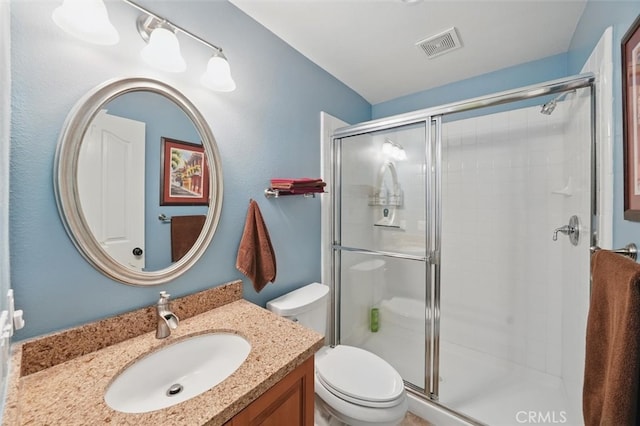 23405 Winslow Pl, Valencia, CA 91354 - full bathroom with a stall shower, toilet, and vanity