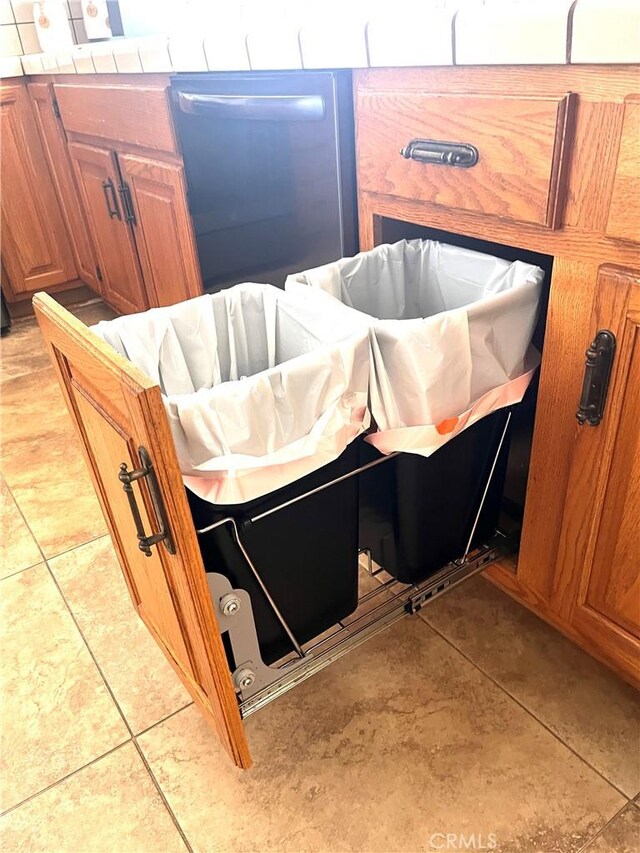 detailed view of dishwasher