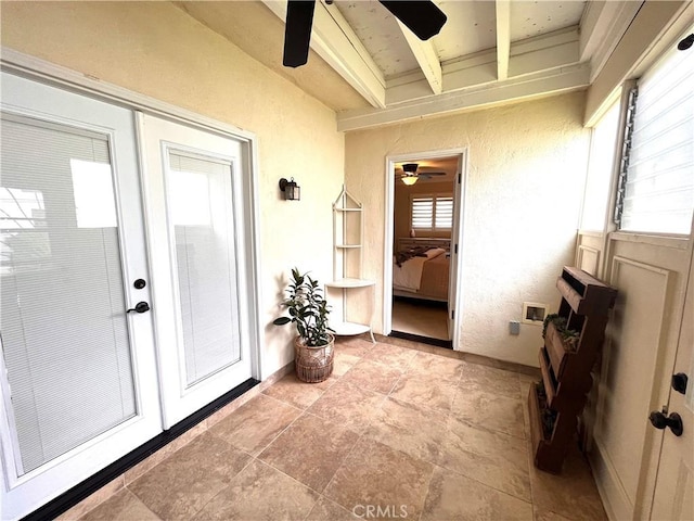 3747 Vista Campana S Unit 7, Oceanside, CA 92057 - property entrance featuring ceiling fan and a patio