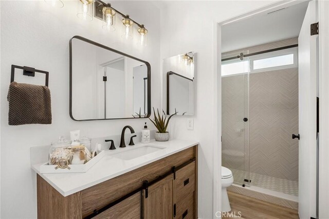 4592 Paloma Ln, Yorba Linda, CA 92886 - full bathroom with toilet, a stall shower, and vanity