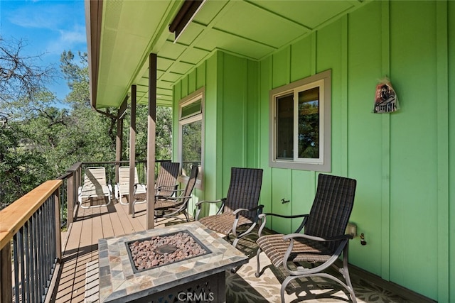 12760 Center Gap Rd, Chico, CA 95928 - wooden terrace with an outdoor fire pit