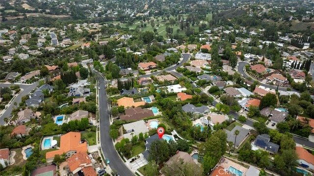 18101 Green Meadow Dr, Encino, CA 91316 - aerial view of property and surrounding area featuring nearby suburban area