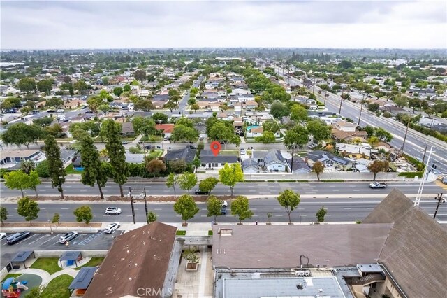 aerial perspective of suburban area