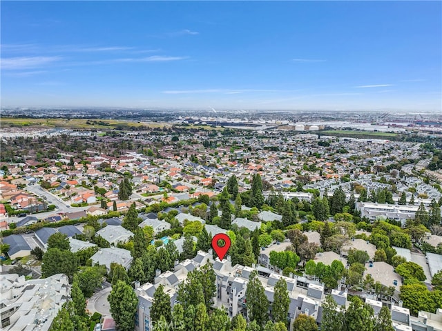 aerial overview of property's location featuring nearby suburban area