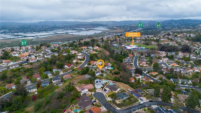 22244 Croll Ct, Diamond Bar, CA 91765 - view of property location with nearby suburban area