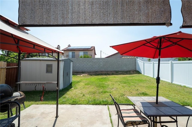 13117 Pan Am Blvd, Moreno Valley, CA 92553 - view of yard with a patio, outdoor dining space, and a gazebo